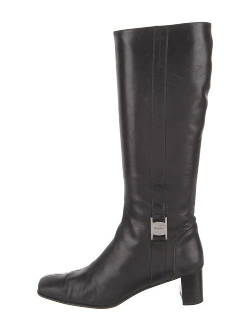 Salvatore Ferragamo Leather Riding Boots