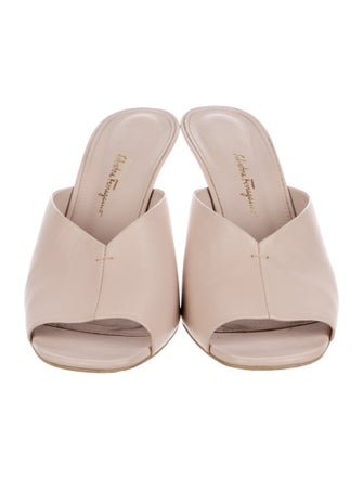Salvatore Ferragamo Leather Slides