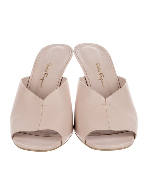 Salvatore Ferragamo Leather Slides