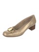 Salvatore Ferragamo Vara Bow Accent Leather Flats