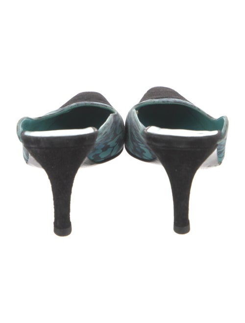 Salvatore Ferragamo Suede Printed Slides