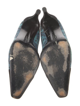 Salvatore Ferragamo Suede Printed Slides