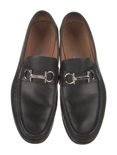 Salvatore Ferragamo Gancini Logo Leather Dress Loafers