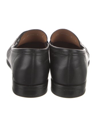 Salvatore Ferragamo Gancini Logo Leather Dress Loafers