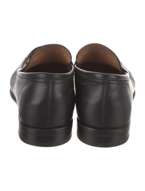 Salvatore Ferragamo Gancini Logo Leather Dress Loafers