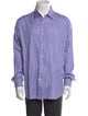Salvatore Ferragamo Striped Long Sleeve Dress Shirt