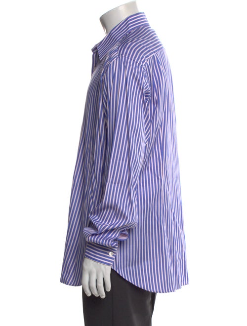 Salvatore Ferragamo Striped Long Sleeve Dress Shirt
