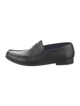Salvatore Ferragamo Horsebit Accent Leather Dress Loafers