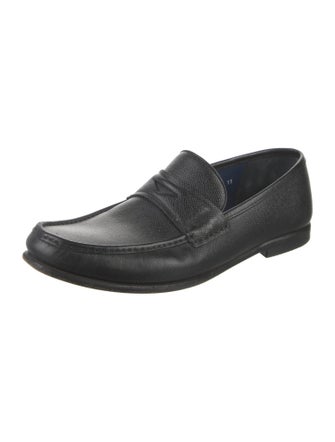 Salvatore Ferragamo Horsebit Accent Leather Dress Loafers