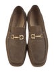 Salvatore Ferragamo Gancini Logo Suede Loafers