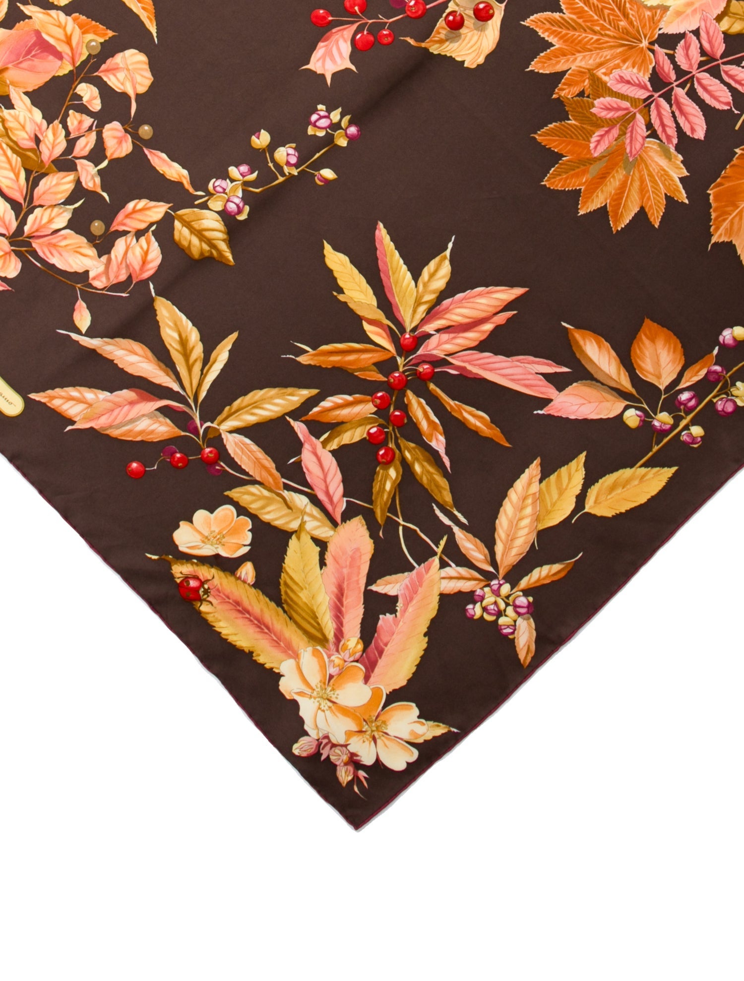 Salvatore Ferragamo Silk Floral Print Scarf
