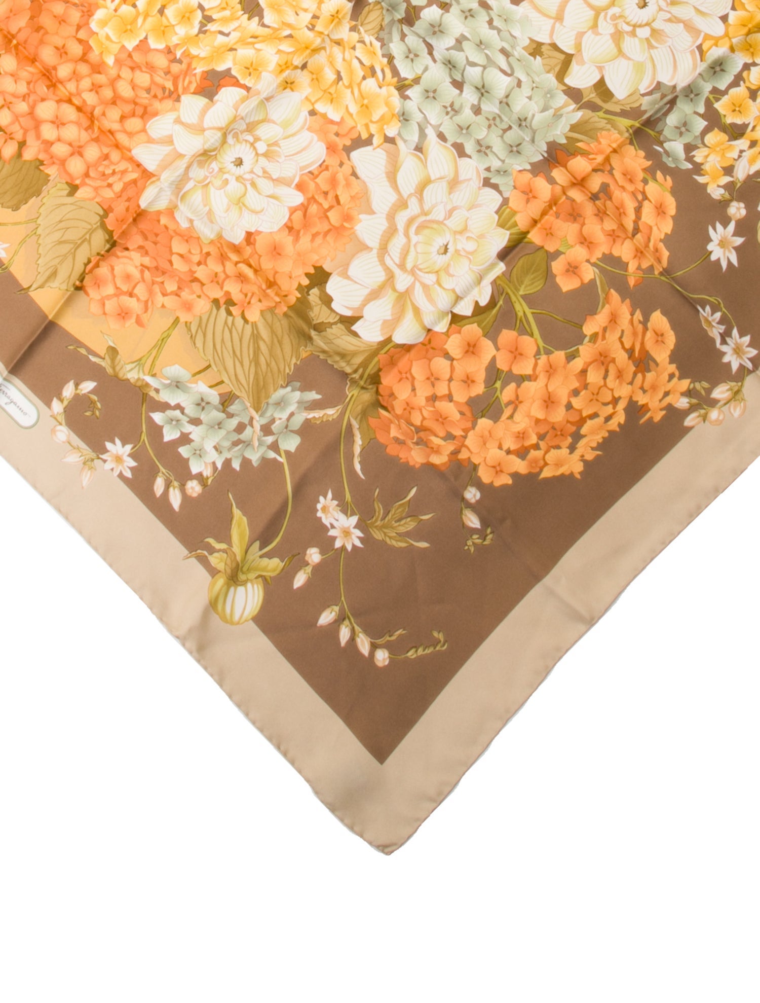 Salvatore Ferragamo Silk Floral Print Bandana