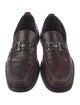 Salvatore Ferragamo Gancini Logo Leather Dress Loafers