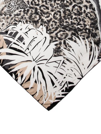 Salvatore Ferragamo Silk Printed Scarf