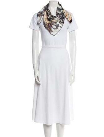 Salvatore Ferragamo Silk Printed Scarf