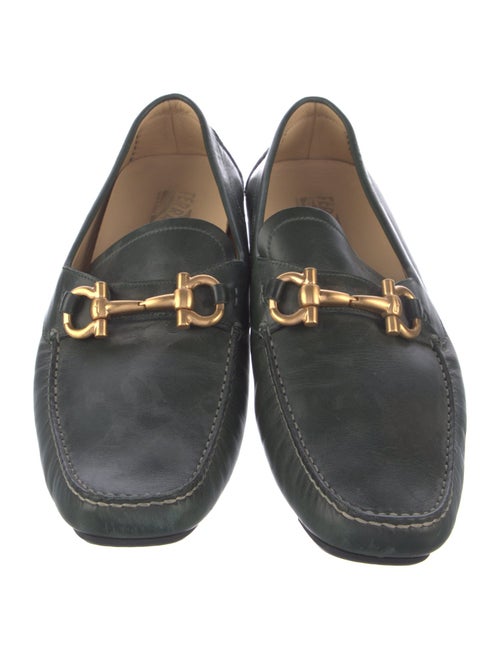 Salvatore Ferragamo Leather Whipstitch Trim Drivers