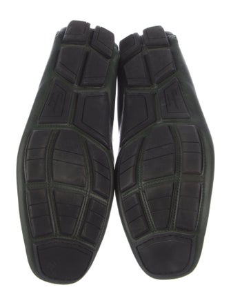 Salvatore Ferragamo Leather Whipstitch Trim Drivers