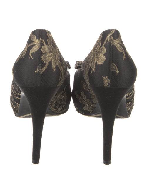 Salvatore Ferragamo Vara Bow Accent Printed Pumps