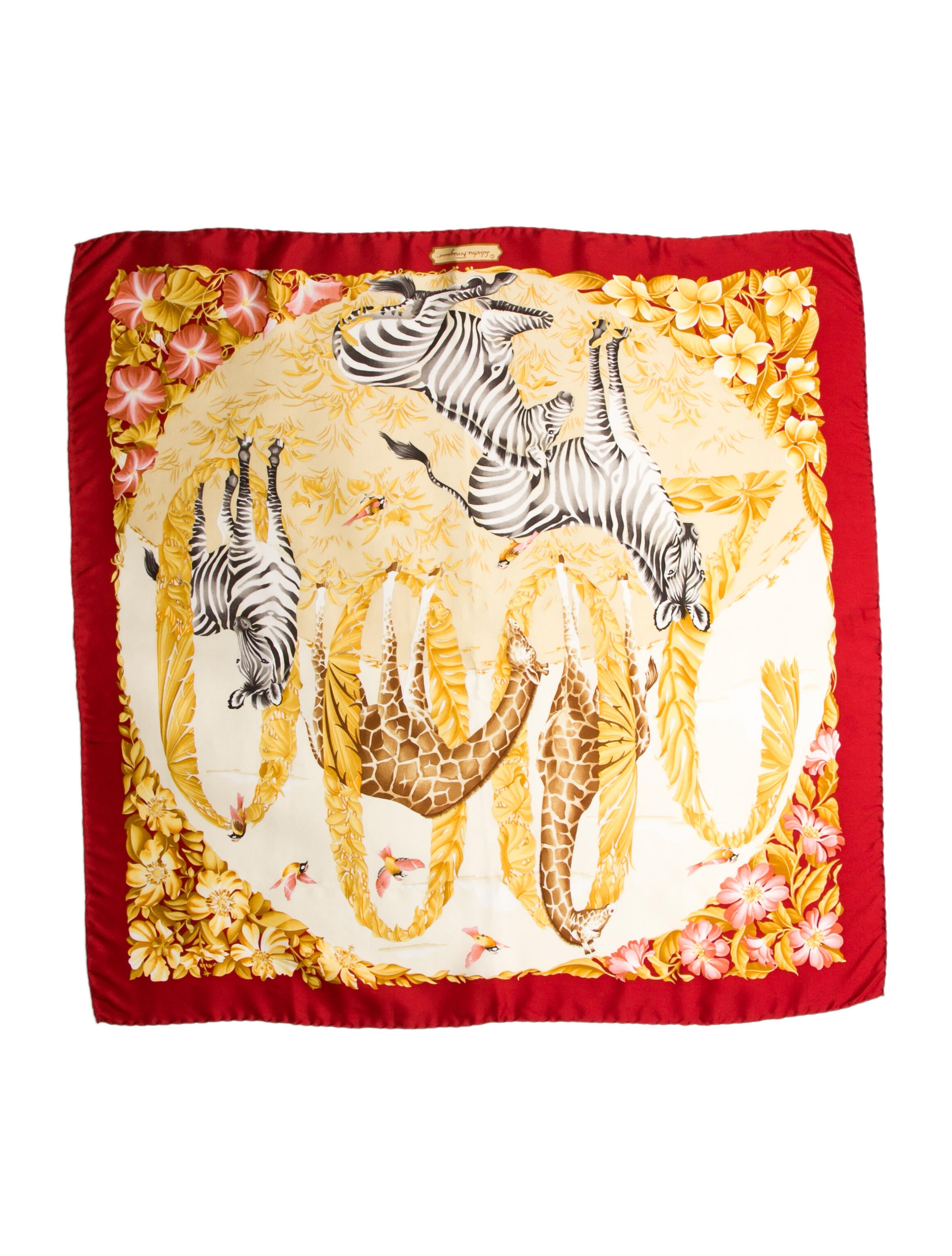 Salvatore Ferragamo Silk Printed Scarf