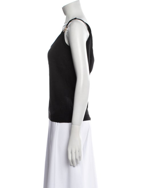Salvatore Ferragamo Scoop Neck Sleeveless Top