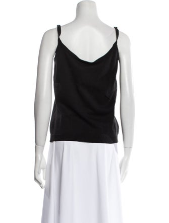 Salvatore Ferragamo Scoop Neck Sleeveless Top