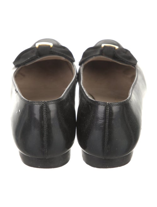 Salvatore Ferragamo Vara Bow Accent Leather Flats