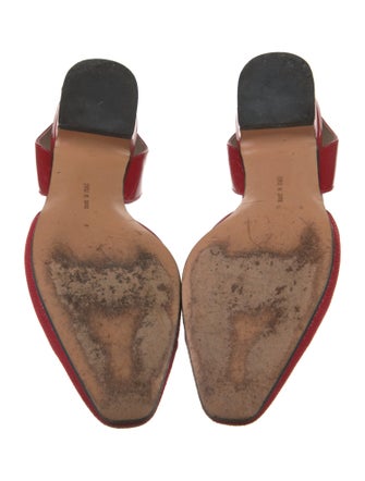 Salvatore Ferragamo Leather Slingback Flats