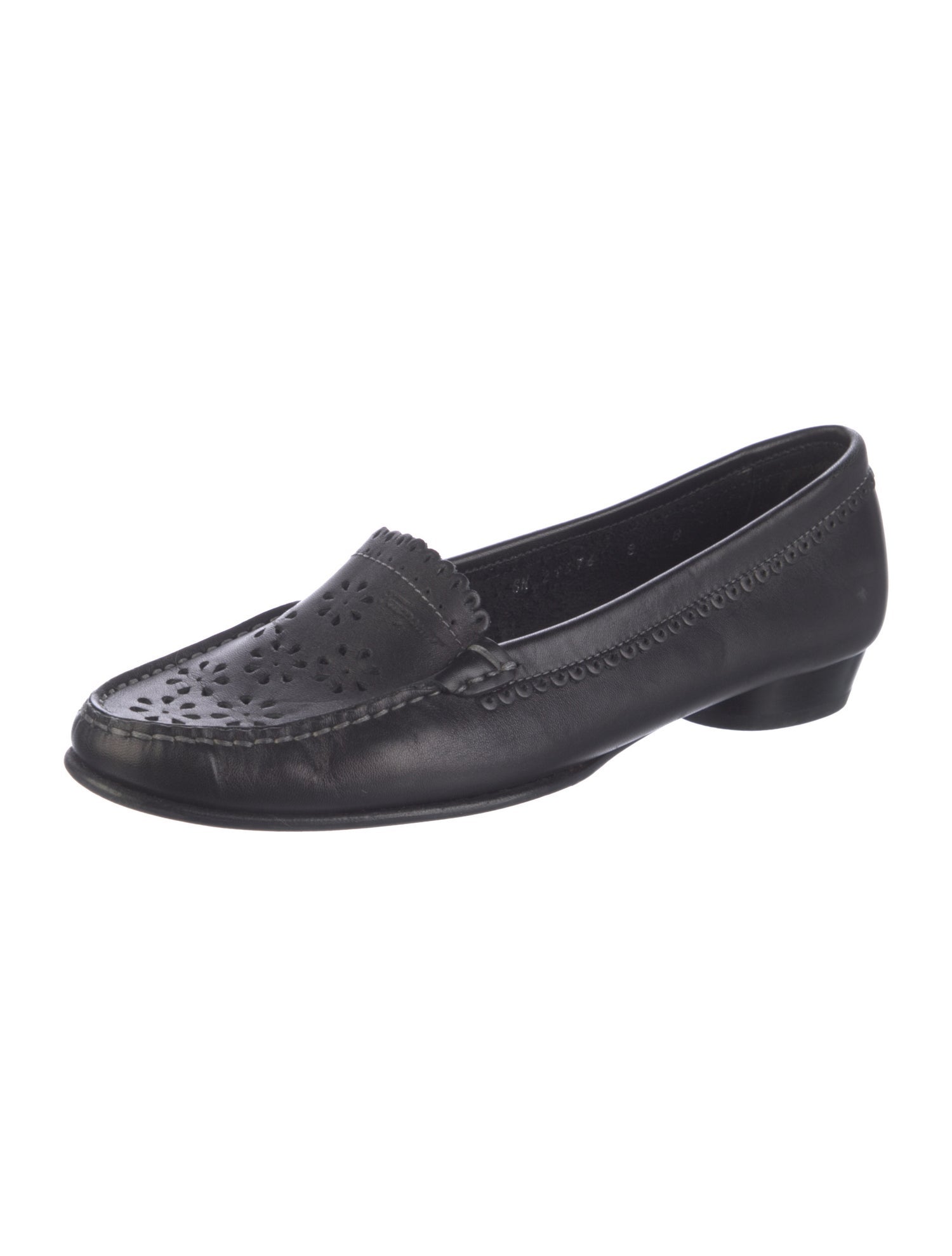 Salvatore Ferragamo Gancini Logo Leather Loafers