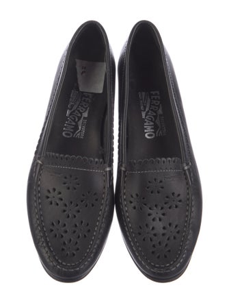 Salvatore Ferragamo Gancini Logo Leather Loafers