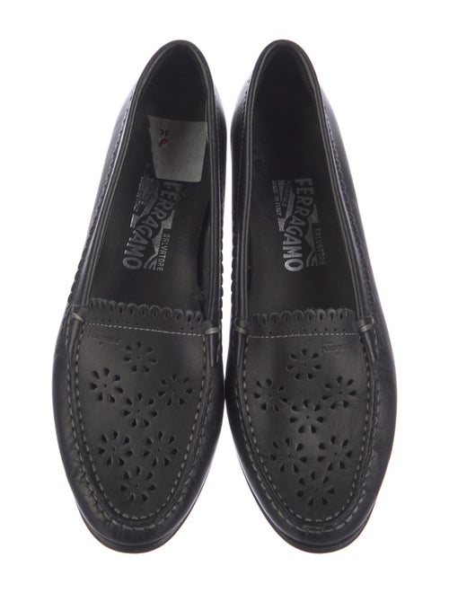 Salvatore Ferragamo Gancini Logo Leather Loafers