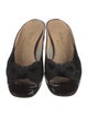 Salvatore Ferragamo Patent Leather Bow Accents Flats