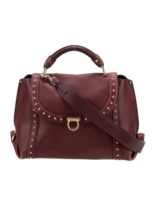Salvatore Ferragamo Leather Top Handle Bag