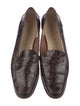 Salvatore Ferragamo Alligator Animal Print Loafers