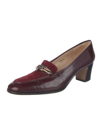 Salvatore Ferragamo Vara Bow Accent Leather Pumps