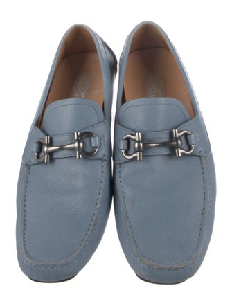 Salvatore Ferragamo Gancini Logo Leather Drivers