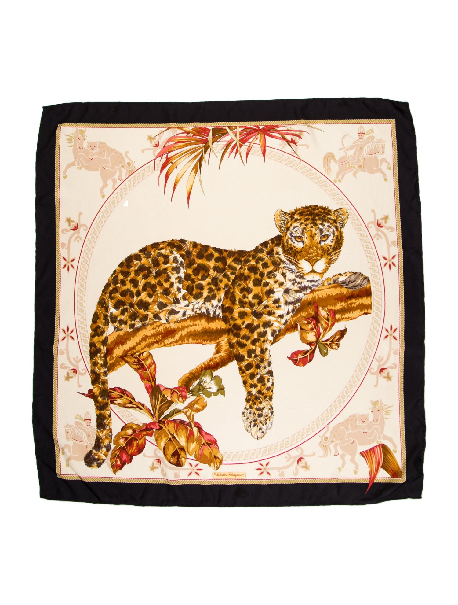 Salvatore Ferragamo Silk Printed Scarf