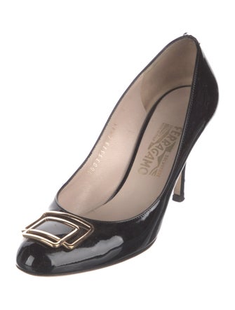Salvatore Ferragamo Vara Bow Accent Patent Leather Pumps