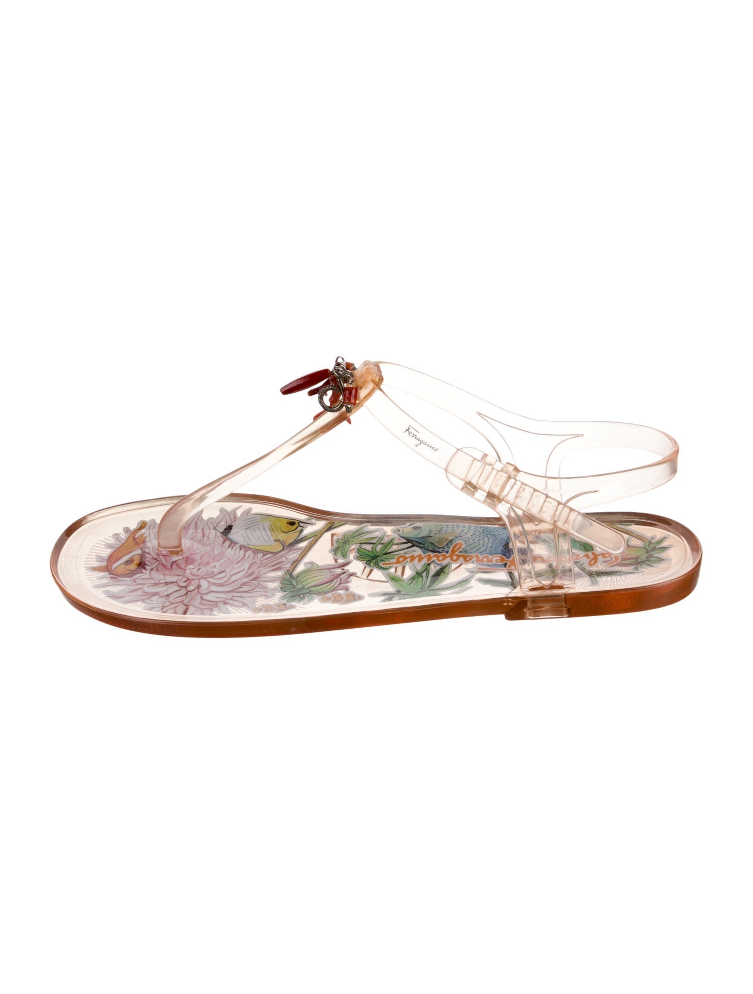 Salvatore Ferragamo PVC T-Strap Sandals