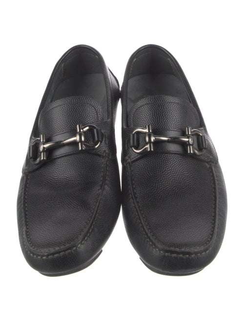 Salvatore Ferragamo Gancini Logo Leather Drivers