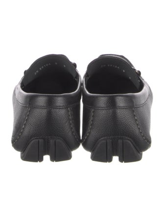 Salvatore Ferragamo Gancini Logo Leather Drivers