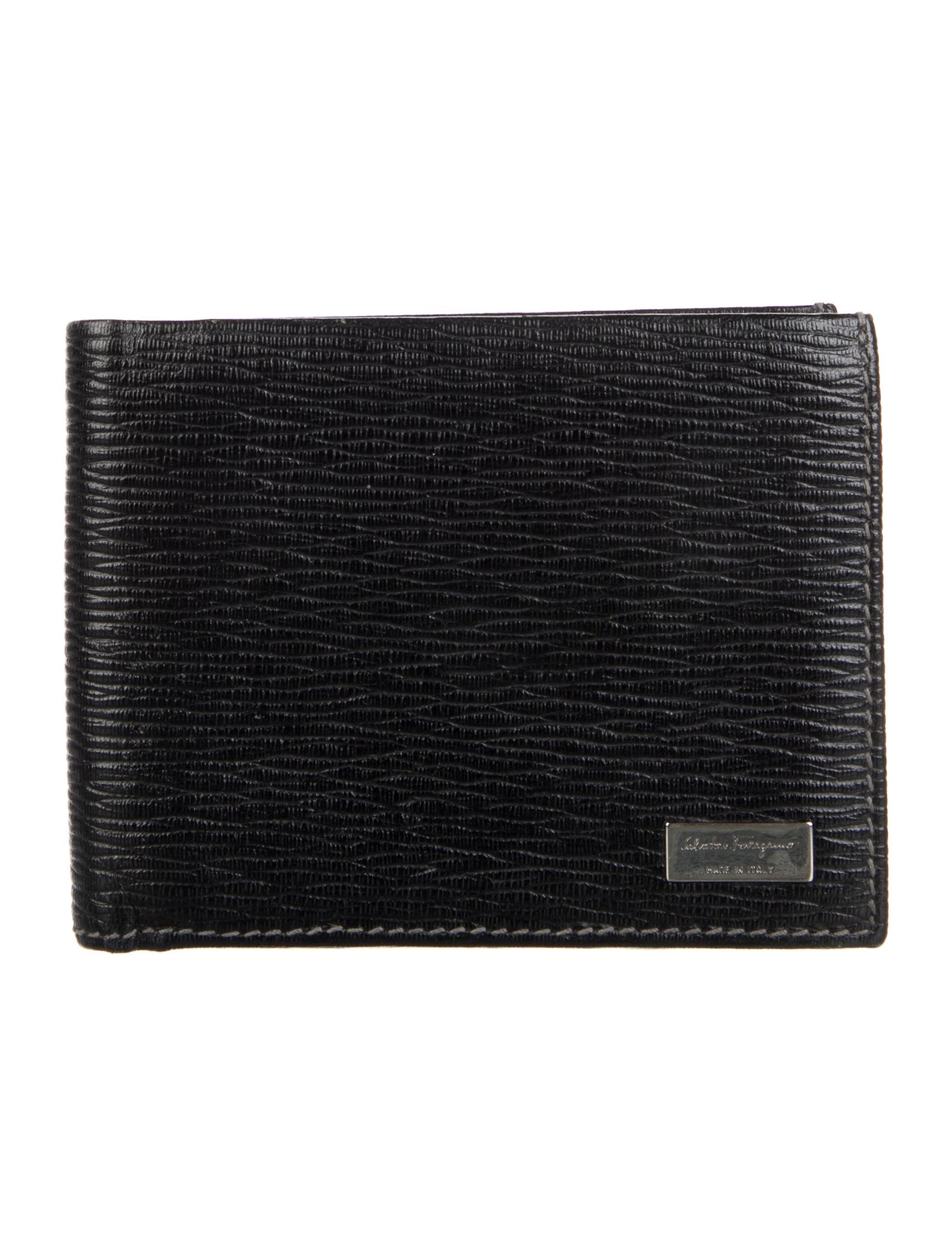 Salvatore Ferragamo Leather Printed Bifold Wallet