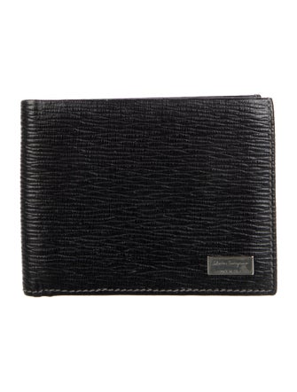 Salvatore Ferragamo Leather Printed Bifold Wallet