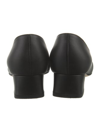 Salvatore Ferragamo Leather Bow Accents Pumps