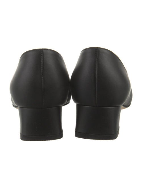 Salvatore Ferragamo Leather Bow Accents Pumps