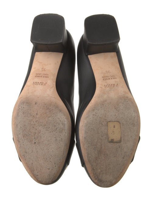 Salvatore Ferragamo Leather Bow Accents Pumps