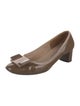 Salvatore Ferragamo Vara Bow Accent Patent Leather Flats