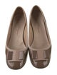 Salvatore Ferragamo Vara Bow Accent Patent Leather Flats