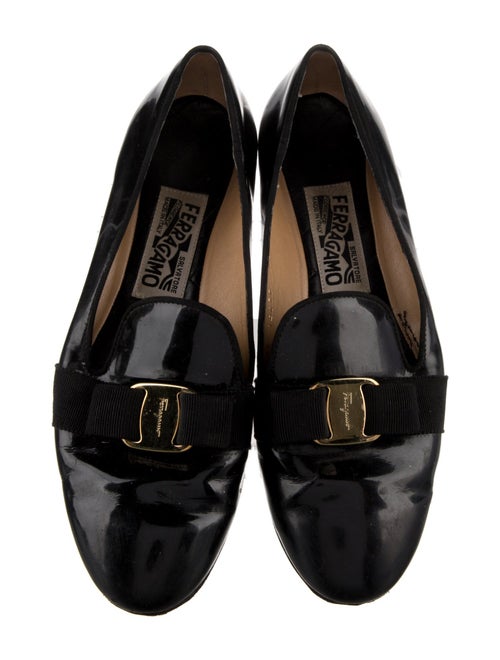 Salvatore Ferragamo Vara Bow Accent Patent Leather Loafers