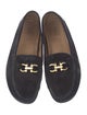 Salvatore Ferragamo Gancini Logo Suede Loafers