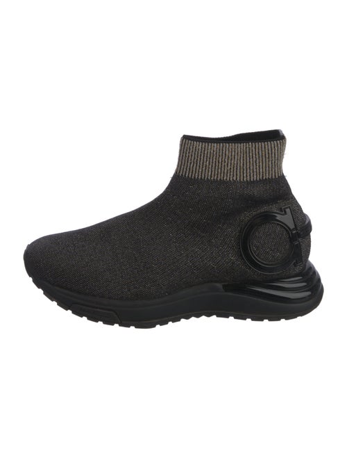 Salvatore Ferragamo Horsebit Accent Sock Sneakers